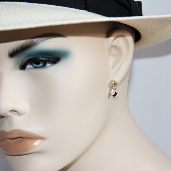 New & Tags Ashley Andrews Sterling Silver Earrings - Picture 8 of 8